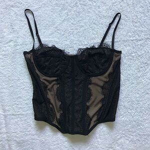 Out from Under black Urban Outfitters lace corset